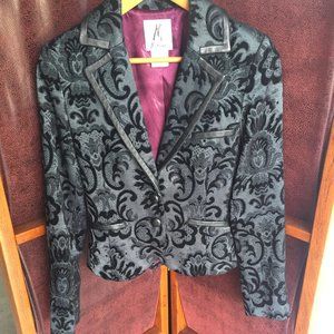 Marciano Black Brocade Gothic Blazer Sz.6